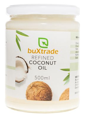 Refined Coconut Oil 500ml 24 Gläser
