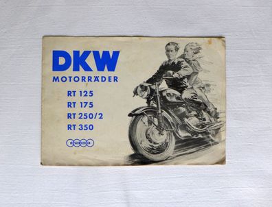 DKW RT 125 , 175 , 250/2 , 350 Motorrad original Werbung Reklame Prospekt Oldtimer