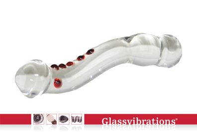 Glassvibrations Glasdildo Funny N° 03 Glas Dildo Sexspielzeug Massagegerät Intim