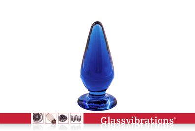 Glassvibrations Glasplug Fighter XXL Glas Plug Sexspielzeug Anal Massage