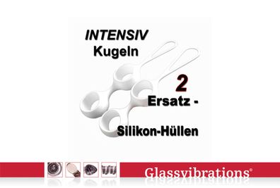 Glassvibrations Intensiv Ersatz Silikonhüllen 2er Beckenbodengymnastik