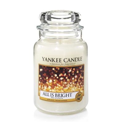 Yankee Candle All Is Bright Duftkerze Großes Glas 623 g
