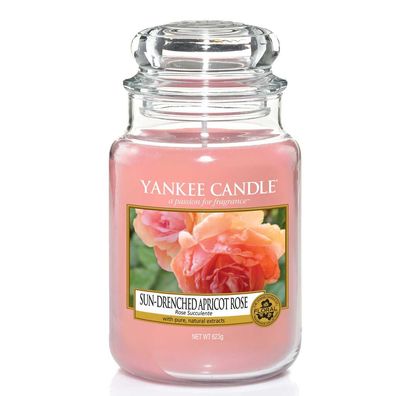 Yankee Candle Sun Drenched Apricot Rose Duftkerze Großes Glas 623 g