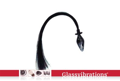 Glassvibrations DS Glasplug Pony Tail small Glas Plug Sexspielzeug Massagegerät