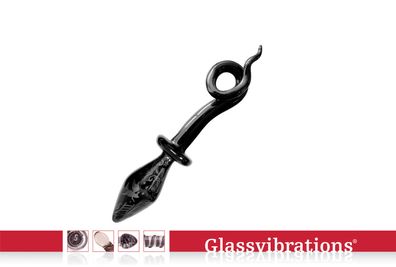 Glassvibrations DS Glasplug Pig Tail small Glas Plug Sexspielzeug Massagegerät