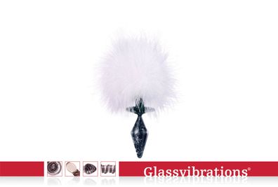 Glassvibrations DS Glasplug Bunny Tail small Glas Plug Sexspielzeug Massagegerät