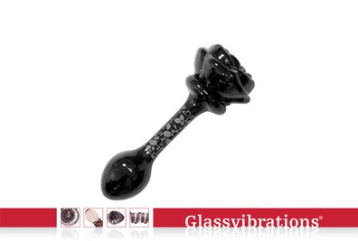 Glassvibrations DS Glasplug Rose Tail small Glas Plug Sexspielzeug Massagegerät