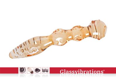 Glassvibrations Glasdildo The golden Sword Glas Dildo Sexspielzeug Massagegerät