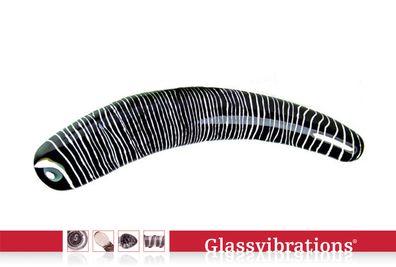 Glassvibrations Glasdildo Africa Line Zebra Glas Dildo Sexspielzeug Massage