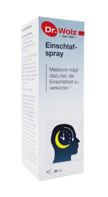 Einschlafspray* 30 ml - Spray mit Melatonin + Passionsblumenextrakt - Dr. Wolz