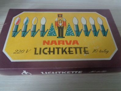 Narva Lichtkette 10 teilig-220V -DDR