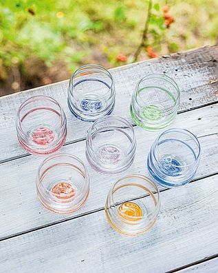 Gläser-Set MYTHOS 7er Chakra Trinkbecher Wassergläser Vitalisierung