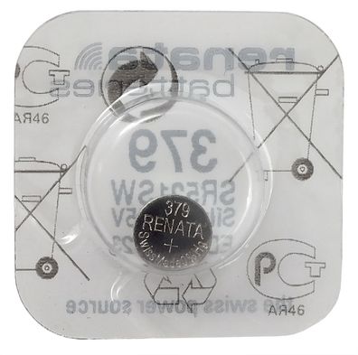 Renata SR521SW Batterie Silberoxyd Knopfzelle 1,55 V für Armbanduhren