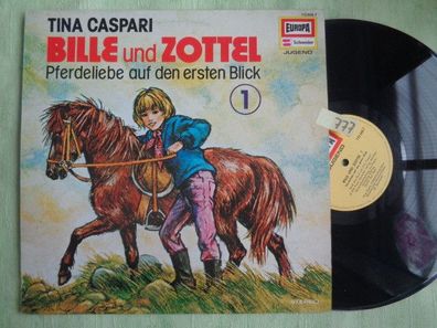 LP Europa Tina Caspari Bille und ZUottel Pferdeliebe Hörspiel Heikedine Körting Vinyl