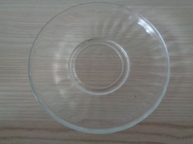 Glasteller , Kuchenteller aus Glas-Ostalgie pur-14,4cm