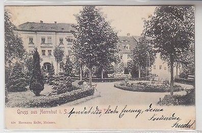 65948 Ak Gruß aus Herrnhut in Sachsen am Platz 1903