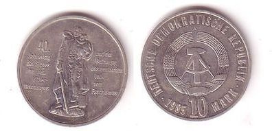 DDR Gedenk Münze 10 Mark 40. Jahre Kriegsende 1985 (110153)