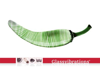 Glassvibrations Glasdildo Green Pepper Früchte Glas Dildo Sex Spielzeug Massage