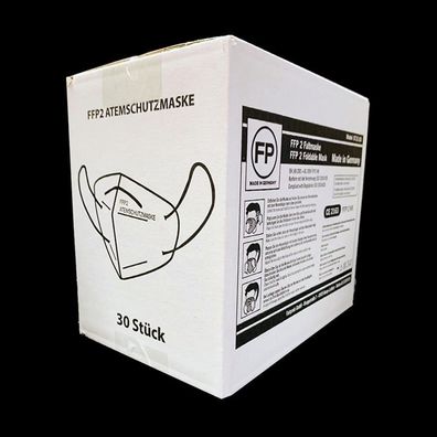 30er Box Deutsche FFP 2 Schutzmasken Mundschutz Masken