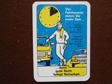DDR Taschenkalender Eiskratzer Versicherung Polizei Berlin 1986