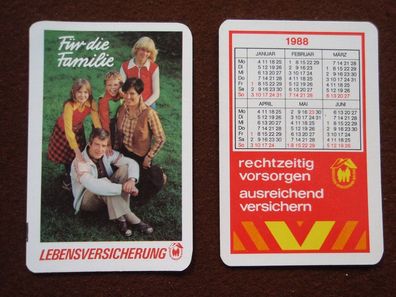 2 DDR Taschenkalender Versicherung 1981 / 88