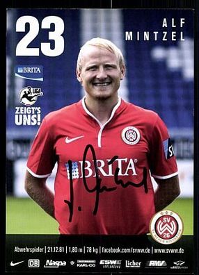 Alf Mintzel SV Wehen Wiesbaden 2014-15 Original Signiert + A 84830