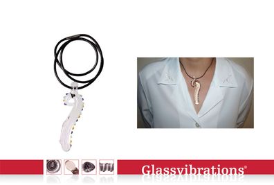Glassvibrations Kettenanhänger Kleiner Drache Glas Schmuck Halskette Sexy Frauen