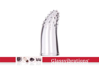 Glassvibrations Fingerling clear Glas Orgasmus Stimulation Ekstase Massagegerät