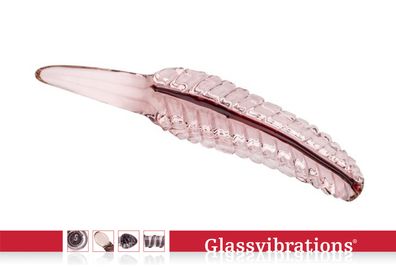 Glassvibrations Glasdildo Flamingo Feather Glas Dildo Sexspielzeug Lust Massage