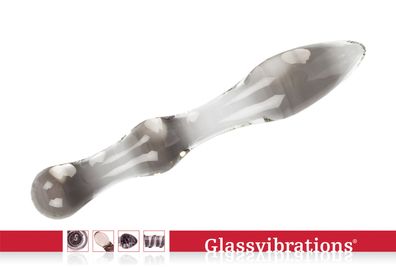 Glassvibrations Glasdildo Angy clear Glas Dildo Sexspielzeug Lust Massagegerät