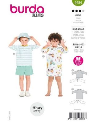 Burda Style Papierschnittmuster Shirts für die Kleinen #9284