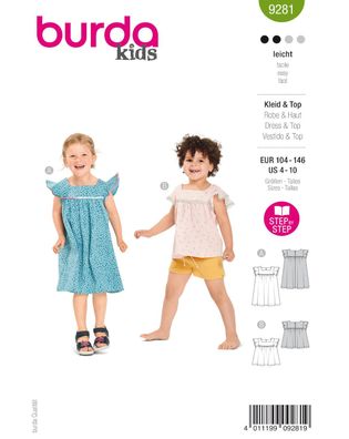 Burda Style Papierschnittmuster Kleider für Kinder #9281