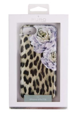 Puro Glam Cover Kiss Leopard Case SchutzHülle Tasche für iPhone 7 8 SE 2020