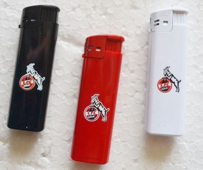 1. FC Köln - 3 Feuerzeuge + 1 Schlüsselanhänger + 1 Pin. Ein Preis Hammer für Fans.