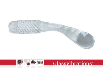 Glassvibrations Glasdildo Boomerang Glas Dildo Sexspielzeug Lust Massagegerät