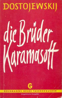 Dostojewskij: Die Brüder Karamasoff 1. und 2. Teil (1958) Goldmann Band 478 / 479