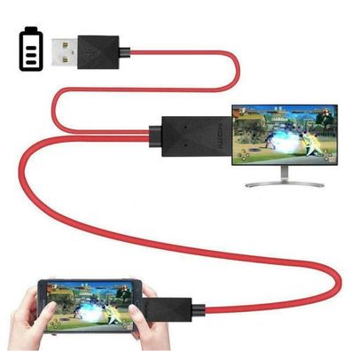 1080p mhl micro usb zu hdmi hd tv kabeladapter für samsung android smartphone