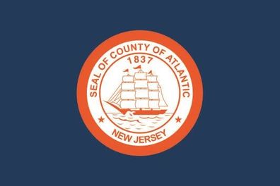 Fahne Flagge Atlantic County (New Jersey) Premiumqualität