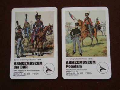 2 DDR Taschenkalender Armeemuseum Dresden + Potsdam 1987