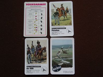 4 DDR Taschenkalender Armeemuseum 1987 + 83 + 86, NVA Hubschrauber
