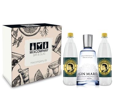 Gin Mare Gin tonic Set / Geschenkset - Gin Mare Mediterranean Gin 0,7l 700ml (4