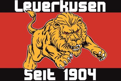 Fahne Flagge Leverkusen seit 1904 Premiumqualität