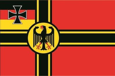 Fahne Flagge Deutscher Widerstand Kriegsflagge Bundesadler Premiumqualität