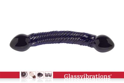 Glassvibrations Glasdildo Blue Double Glas Dildo Sexspielzeug Lust Massagegerät