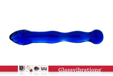Glassvibrations Glasdildo Blaue Flamme Glas Dildo Sexspielzeug Lust Massagegerät