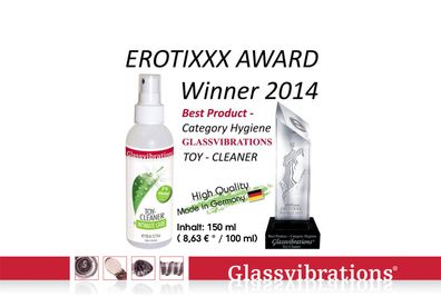 Glassvibrations TOY-CLEANER + Intimate Care Spray 150 ml (0 % Alkohol) Hygiene