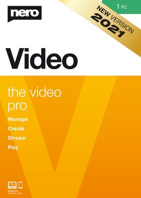 Nero Video Version 2021 - Video- und Diashows erstellen - Videobearbeitung - PC