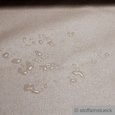 Stoff Baumwolle Polyester Rips sand beschichtet Polsterstoff wasserabweisend