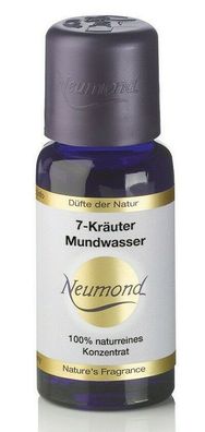 Mundspülung 7-Kräuter Mundwasser mit Spearmint Salbei 20ml Neumond