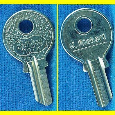 Schlüsselrohling Börkey 1107 K für verschiedene Knapp - Möbelzylinder, Stahlschränke